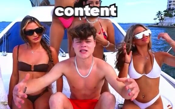 Jack Doherty and His Harem on the boat