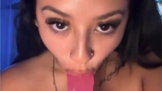 Sariixo Leak Of Onlyfans Blowjob Pink Dildo